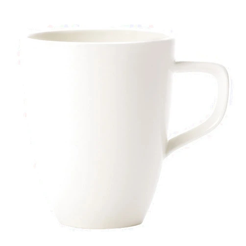 Villeroy & Boch Artesano Coffee Mug Set of 6 Premium Vitrified White Porcelain - Made in Germany - Microwave and Dishwasher Safe - 10 Ounce Capacity