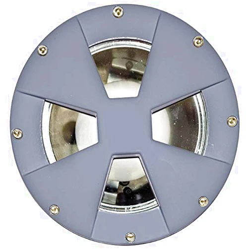 DABMAR LIGHTING DW4780-LED12-RGBW-GY MED Well Light W/O Grill 12W RGBW A23 LED Flood 120V, Grey
