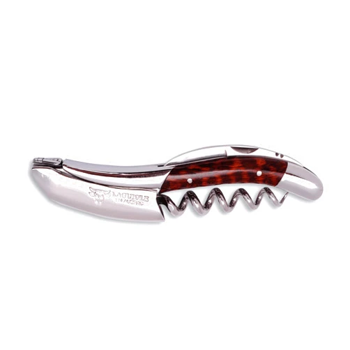 LAGUIOLE EN AUBRAC L Laguiole En Aubrac Sommelier Waiter's Corkscrew, Amourette Handle, Wine Opener With Foil Cutter & Bottle Opener, Polished Bolster