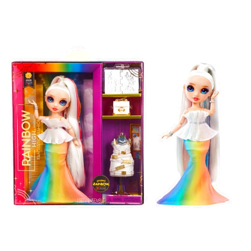 Rainbow High Fantastic Fashion Amaya Raine – Rainbow 11” Fashion Doll and Playset with 2 Complete Doll Outfits, and Fashion Play Accessories, Great Gift for Kids 4-12 Years Old