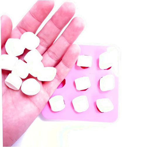Natucraft Marshmallow Silicone Mold 9 cavities Wax mold Resin mold Soap mold Realistic Marshmallow Flexible mold NC040
