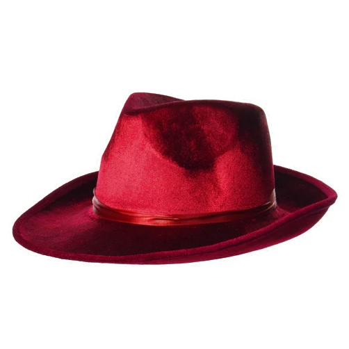 Forum Novelties Deluxe Fedora, Burgundy