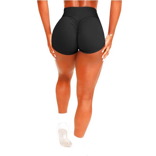 OZICERD Scrunch Butt Gym Shorts High Waisted Workout Biker Shorts Running Athletic Booty Shorts for Women Black
