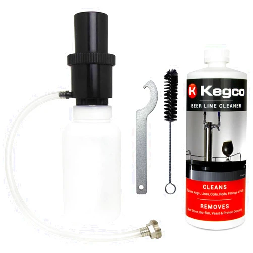 Kegco Beer Line Cleaning Kit, 1 Qt. Bottle w/ 32 oz. Cleaner