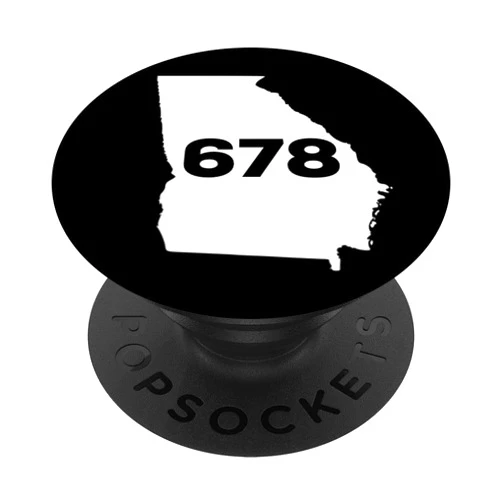 678 Vintage Georgia Gifts 678 Area Code Georgia PopSockets PopGrip: Swappable Grip for Phones & Tablets