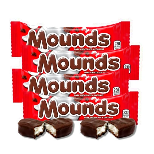 LYZA'S SWEETS & TREATS Mounds Bar - Full Size - Pack of 4, 1.75 oz. Bars By Lyza's Sweet & Treats