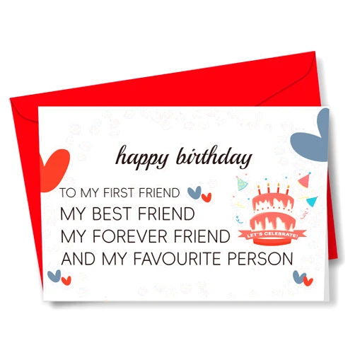 MiHowe Funny Birthday Card for Women Men, Happy Birthday for Wife Husband,Humor Birthday Card Boyfriend Girlfriend,Cute Birthday Card for Family Friend,Greeting Card for Him Her,To My Favorite Person