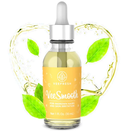 VeeFresh - VeeSmooth Ingrown Hair Oil for Soft & Gentle Skin - Ingrown Hair Treatment & Razor Bump Treatment for Bikini Area - Calming & Soothing Ingrown Hair Serum for All Skin Types - 1oz