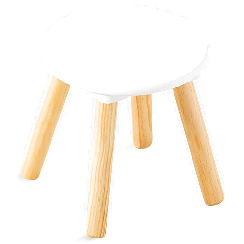 Beright Wooden Step Stool for Kids, Children's Stool Perfect Matched Sensory Table, 9 Inch Sturdy Sitting Stool with Assembled Four-Legged, 1 Pack
