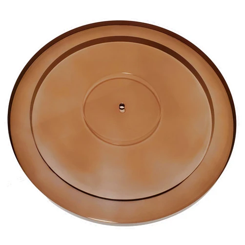 SUPREMETECH Acrylic Platter Upgrade for Pro-Ject Debut DC/Evo/Pro, Pro-Ject T1, Pro-Ject 1Xpression, Music Hall MMF-2.1/2.2/2.3/3.3/5.1/5.1se/5.3/5.3se, Angels Horn, and Crosley C6 Turntables (Tinted - Dark Grey)