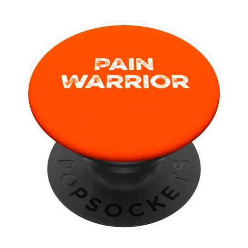 Chronic Pain Warrior Reflex Sympathetic Dystrophy Pain Warrior CRPS Awareness Month Wear Orange Chronic Injury PopSockets Swappable PopGrip