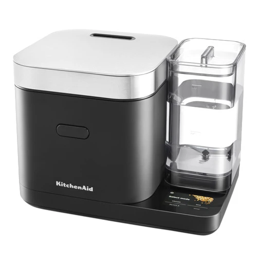 KitchenAid Grain and Rice Cooker 8 Cup with Automatically Sensing Integrated Scale + Water Tank, KGC3155BM