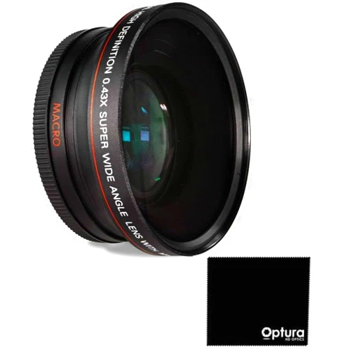 OPTURA HD OPTICS HD Wide Angle w/Macro Lens for Olympus Pen E-PL6 E-PL7 OM-D E-M5 E-M10 Mark II (37mm Compatible)