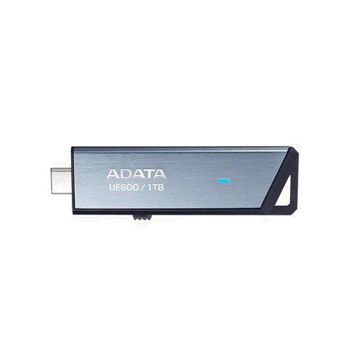 ADATA Elite UE800 1TB USB Type-C USB 3.2 Gen2 Flash Drive Portable SSD Up to 1000MB/s Read/Write (AELI-UE800-1T-CSG), Compatible with iPhone 15 Pro Series/Android/PlayStation 5