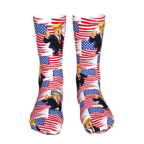 Glorine Trump Socks,American flag socks, Gag Gifts For Men, Funny Socks, Mens novelty socks