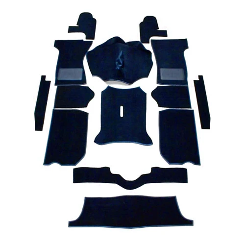 Carrelli Complete Replacement Interior Carpet Kit Black for Triumph Spitfire 1300 & 1500