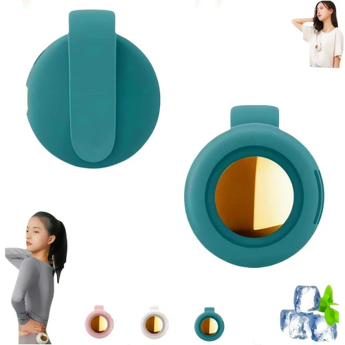 Jefuzh Bladeless Neck Fan,2025 New Portable Silent Mini Bladeless Fan Clip OnSuitable For Outdoor, Office, Travel And Gym. (green)