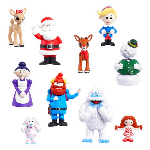 Just Play Rudolph the Red-Nosed Reindeer® Figure Set, 10-Piece Figure Set, Kids Toys for Ages 3 Up by Just Play