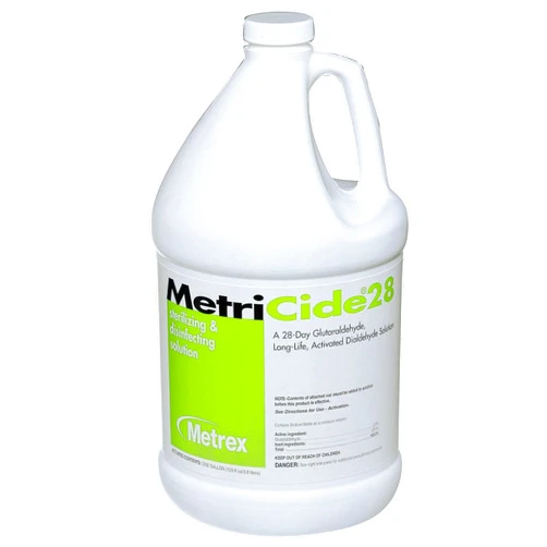 Metrex MetriCide 28 Glutaraldehyde High-Level Disinfectant 1 gal. Jug Fruity Scent 4 Ct 10-2800