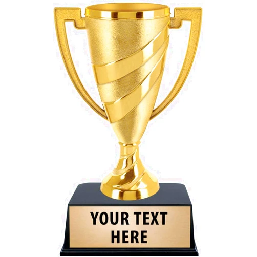 Crown Awards Gold Cup Trophy with Custom Engraving, 6