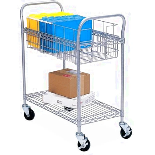 Safco SAF5235GR - Safco Wire Mail Cart