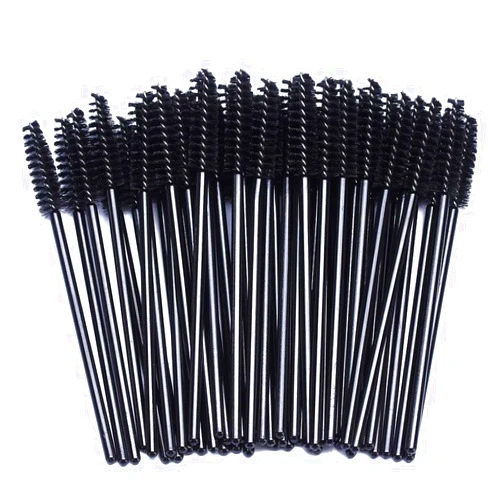 BTYMS 100 Pcs Disposable Eyelash Spoolies Brush Mascara Applicator Lash Wand Lashes Brush Eyebrow Spooly for Extension
