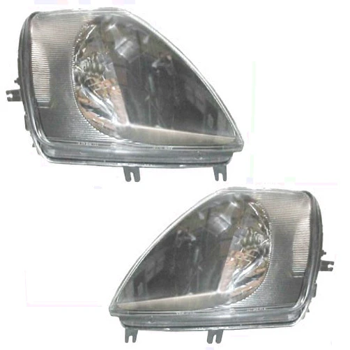 AutoLightsBulbs.com Replacement Headlights Assembly Compatible with Mitsubishi 2000-2002 (01/02) Eclipse [ MI2502112 MI2503112 MR496321 MR496322 ] Pair