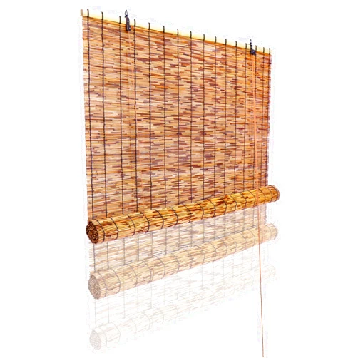 Tgzwme Reed Curtain, Bamboo Light Filtering Roller Shades,47