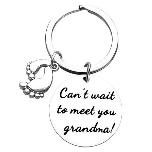 Dabihu Parents Grandparents to Be Gift Announce Pregnancy Baby Announcement Keychain
