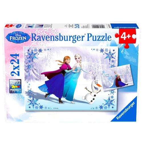 Ravensburger Disney Frozen Sisters Always Puzzle Set | 2 x 24 Piece Jigsaw Puzzles | Unique Pieces for Perfect Fit | Ideal Game for Kids and Family | FSC-Certified for Sustainability
