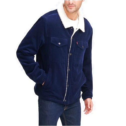 Levi's Men's Corduroy Sherpa Lined Trucker Jacket (Regular & Big & Tall Sizes)