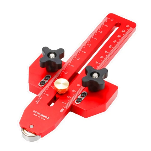 Goingmake Safety Table Saw Jig Thin Rip Jig for Making Repetitive Narrow Thin Strip Cuts Metal Fast Thin Ripping Guide for Table Saw Band Saw Router Table Fits for 3/8