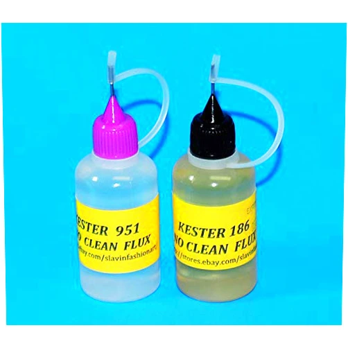Kester 60 ml. COMBO KESTER 951 + KESTER 186 Soldering Liquid Flux Reflow NO CLEAN FLUX