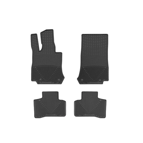 WeatherTech All-Weather Floor Mats for Mercedes AMG GLC 43, AMG GLC 43 SUV, AMG GLC 63 Coupe, AMG GLC 63 S Coupe, GLC Coupe, GLC-Class - 1st & 2nd Row (W442-W443), Black
