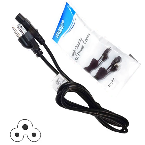 HQRP AC Power Cord Compatible with Casio XJ-A130 XJ-A130V XJ-A135 XJ-A135V XJ-A140 XJ-A140V XJ-A141 XJ-A142 Projector Mains Cable