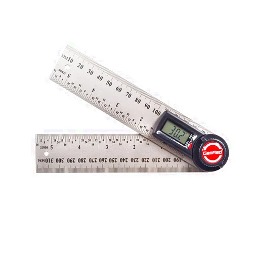 GemRed Digital Angle Finder Tool, 2 in 1 Angle Gauge, Stainless Steel 5inch/150mm Digital Protractor for Woodworking/Carpenter/Construction/DIY Tools (Battery Included)