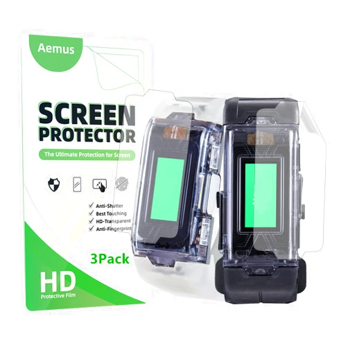 Aemus Compatible for Bandai Vital Bracelet BE Screen Protector (3Pack) HD Clear TPU Film Compatible for Digital Monster Digivice BE -VV- Protective Film