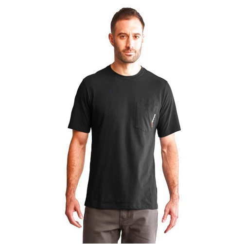 Timberland PRO Men's Size Base Plate Blended Short Sleeve T-Shirt, Jet Black, XX-Large Tall
