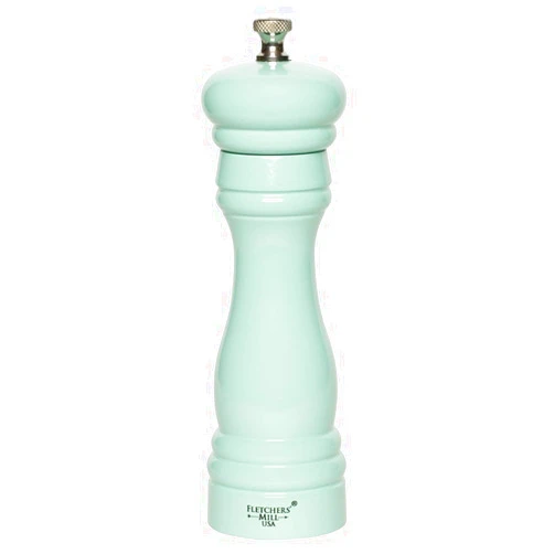 Fletchers' Mill Federal Pepper Mill, Seafoam - 6 Inch, Adjustable Coarseness Fine to Coarse, MADE IN U.S.A.