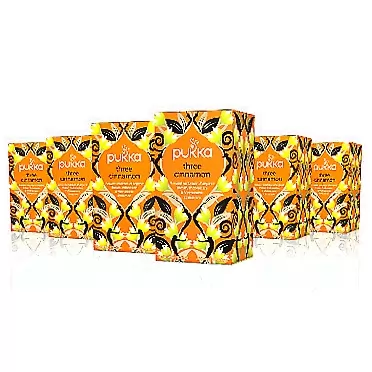 Pukka Herbs Pukka Three Cinnamon, Organic Herbal Tea (6 Pack, 120 Tea bags)