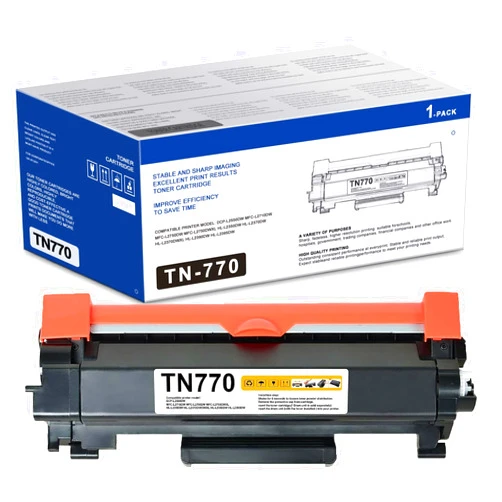 HIGCOR TN770 TN-770 Super High Yield Toner Replacement for Brother TN 770 TN760 Toner Cartridge for HL-L2370DW HL-L2370DWXL MFC-L2750DW MFC-L2750DWXL Printer (Black,1-Pack)