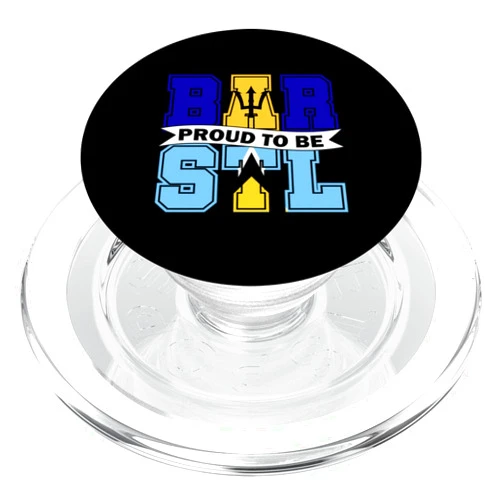 Roots Barbados and Saint Lucia Heritage Proud to be Half Bajan Half Lucian Barbados and St Lucia Mix PopSockets PopGrip for MagSafe