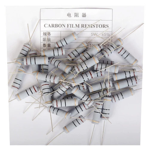 YFCDZVBH 152PCS/LOT 5W 5Percent 1R-1M 76Values x 2 Carbon Film Resistor Kit Metal Oxide Film Resistors Set