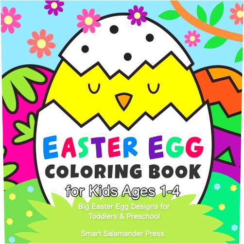 Smart Salamander Press Easter Egg Coloring Book for Kids Ages 1-4: Big Easter Egg Designs for Toddlers & Preschool