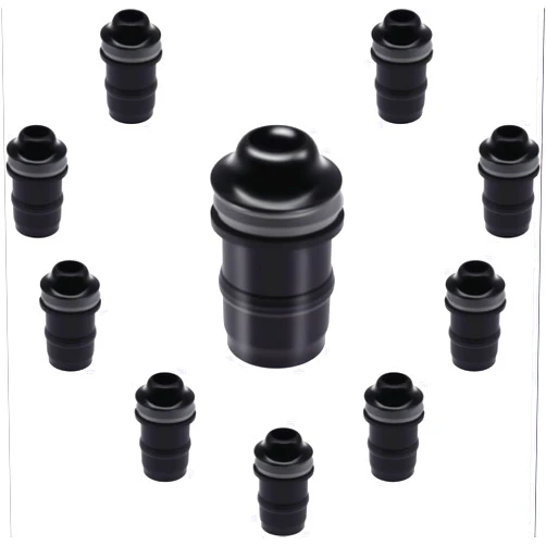 Amavoler 10 PCS M5 Motorcycle Windscreen Bolts Screws Kit,Universal Motorcycle CNC Windshield Windscreen Bolt Screw,Works on OEM or Aftermarket Windshields (Black)