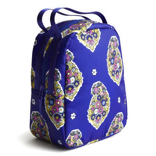 Vera Bradley Women's Ripstop Lunch Bag, Kew Gardens Blue, One Size