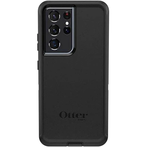 OtterBox Galaxy S21 Ultra 5G (Only) - Defender Series Screenless Edition Case - Black - Case Only - Rugged & Durable - with Port Protection - Non-Retail Packaging