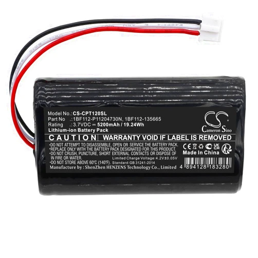 Harovi Battery for C'alAmp TTU-1200,TTU-2800,Compatible Part NO:1BF112-P11204730N,1BF112-135665 (5200mAh/19.24Wh)