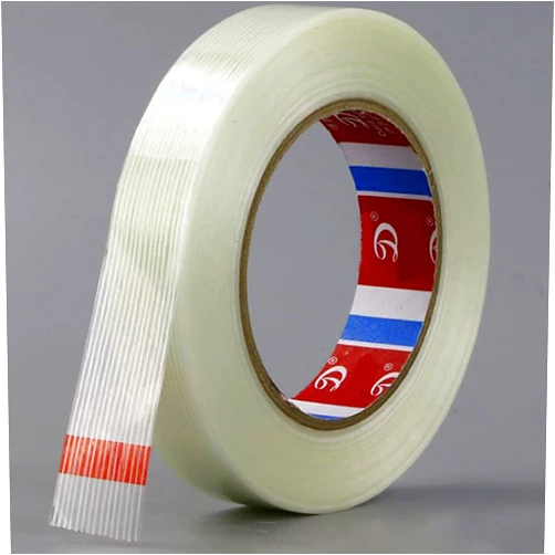 KAIY Mono Filament Strapping Tape, 3/4 inch x 60 yds Fiber Tape, Heavy Duty Packing Tape Fiber Tape, Reinforced Packing Tape Fiberglass Tape, Tenacious Tape Fiberglass Reinforced Box Tape
