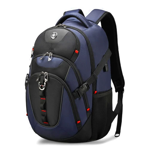 Swissdigital Design Business Laptop Backpack with Smart USB Charging Port Travel Backpack Fits 15.6 inches laptops (VECTOR SD803-12)